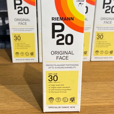 Riemann P20 Original LSF30 Gesichts-Sonnenschutz Creme Hochwertige UVA 50g Original