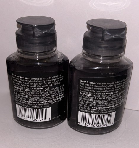 NEW X2 Count Biore 2.5 Oz Charcoal Great For Oily Skin Cleansing Micellar Water - Picture 2 of 2