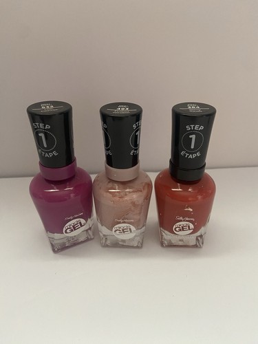 3 Sally Hansen Miracle Gel Nail Polishes (pack Of 3)