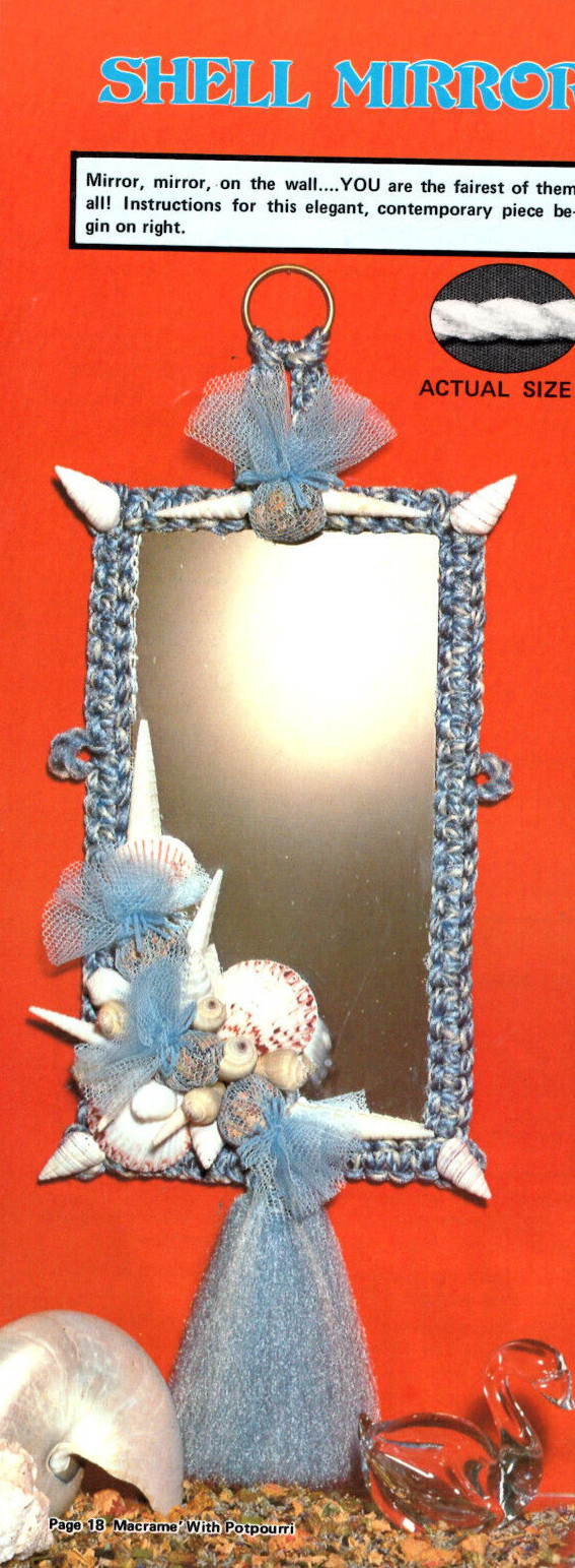 Macrame with Potpourri Pattern Book 16 projects Hazel Pearson Handicrafts 1980