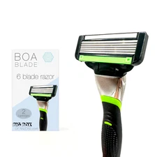 Six-Blade Razor Two Cartridges & Free Shipping