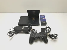 SONY Playstation 2 Slim SCPH-70001 Console + Cables + Wired Controller Bundle