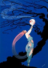 Erte: Fireflies 22x30 Archival Quality Fine Art Print