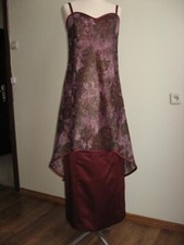 Evening Dress Made Of Satin With Lace On The Lining Original Model Size 12