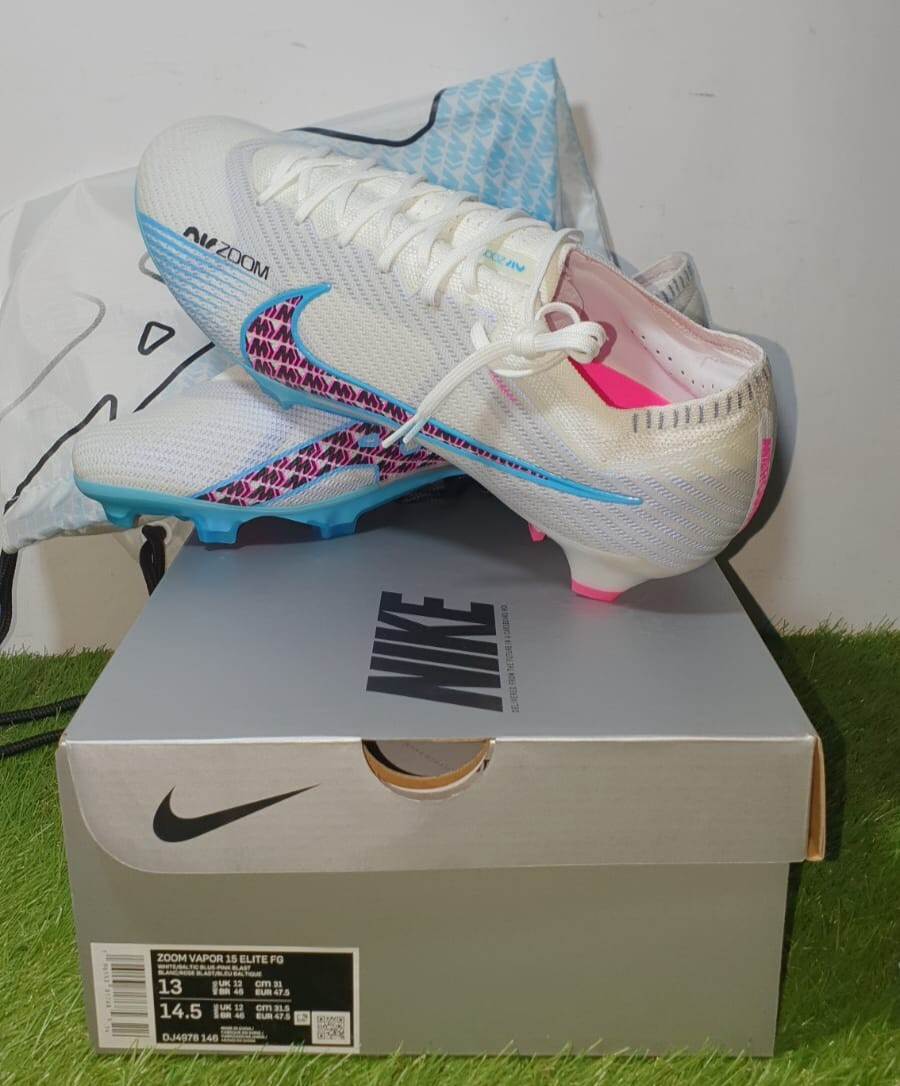 BNIB Nike Air Zoom Mercurial Vapor 15 Elite FG DJ4978-146 Us