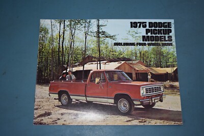 1975 Dodge Pickup Dealer Sales Brochure D W 100 200 300 4X4 Four Wheel Drive