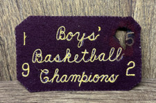 1952 Boys Basketball Champions Patch The Standard Pennant Co (Pennsylvania)