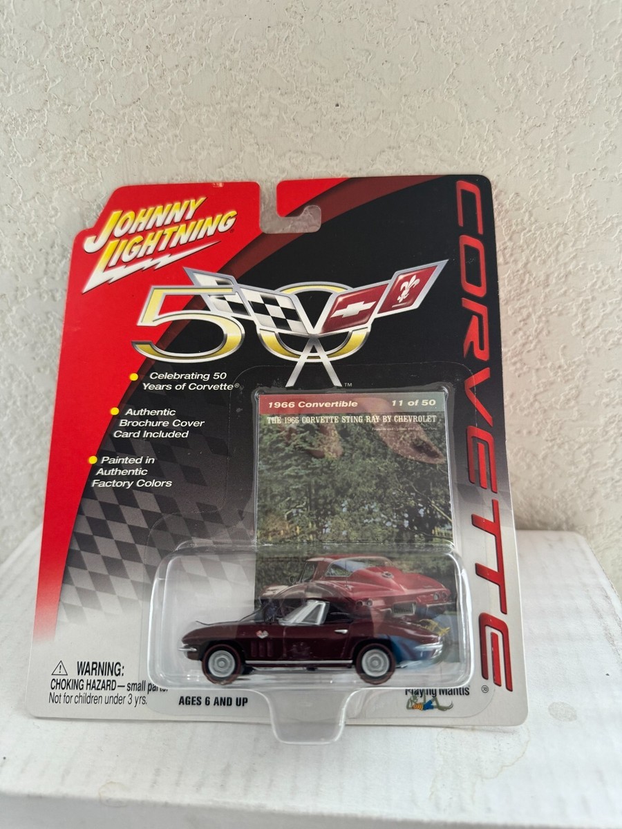 ミニカー Johnny Lightning 1966 Chevy Corvette Johnny Lightning 50th 1966 Convertible Corvette Stingray D68 | eBay