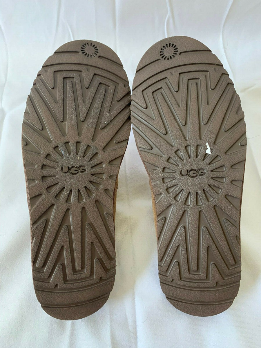 UGG Brown Suede Cooke Slip-On Shearling Lined Comfort Loafers Size 10 UGG Cooke Brown Suede Shearling Lined Comfort Loafer Slipper  main image 4
