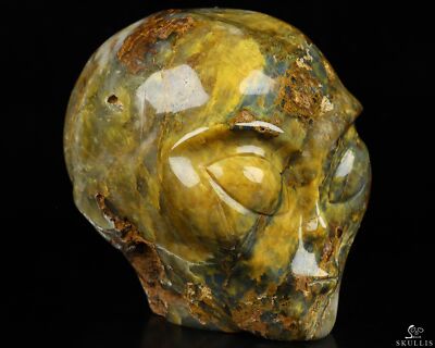 4.2'' New Pietersite Star Being Female Alien Crystal Skull , Sculpture