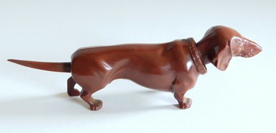 plastic dachshund figurine