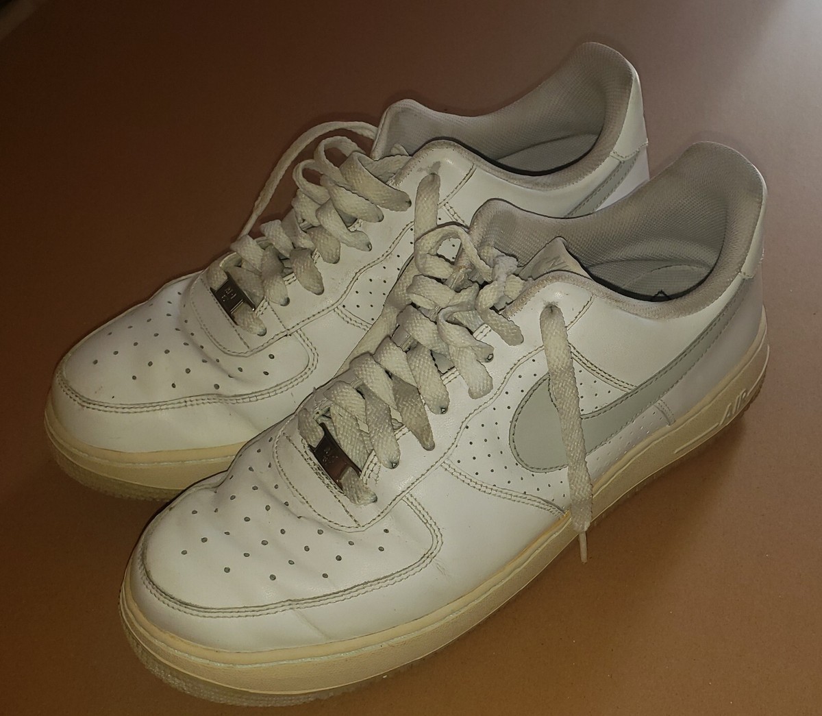 Y*O様 Nike Air Force 1 ホワイト/ブラウン Nike Air Force One Low AF1 'Triple White' Athletic Shoes