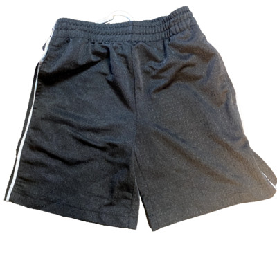 Energy Zone Boys Active Shorts - Black Drawstring Elastic Waist Youth XS