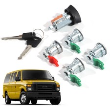 For Ford Econoline Van E150 E250 E350 Ignition Door Lock Cylinder Keyed Alike