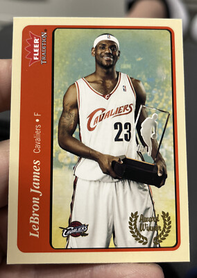 Lebron James 2004 Fleer Tradition Basketball Cavs 2nd Year! #210 Award Mint !!