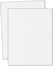 20 Sheets, Heavy White Cardstock - 8.5" X 11", 110 Lb 300 Gsm