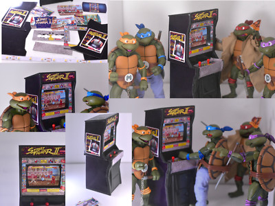 1/12 Action Figure Fit Fortnite Arcade Cabinet Sticker Pack ARCADE NOT INCLUDED