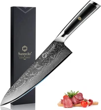 8 Inch Men Chef's Knife 73 Layers VG10 Damascus Steel Japanese Cutting Knife