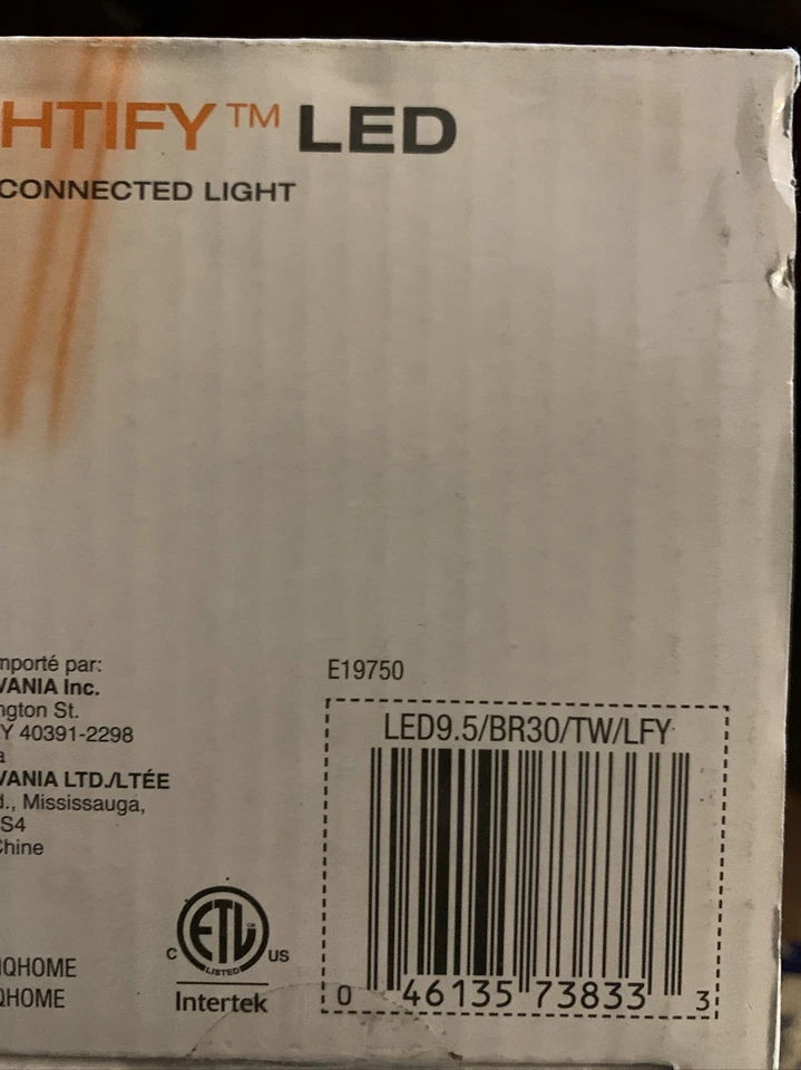 Osram Lightify 65W BR30 Tunable White E19750 LED Smart Flood Light Bulb - Image 2 of 2