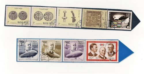 Briefmarken, Ungarn, gestempelt, sortiert in 5 Streifen, - Bild 2 von 2