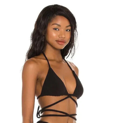 Frankies Bikinis L69909 Women's Tatum Terry Triangle Wrap Bikini