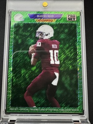 2024 Leaf Pro Set Marcel Reed Green Shimmer /7 Texas A&M