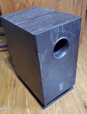 Onkyo SKW-530 Powered Subwoofer 10"" Altavoz Negro 120V 60Hz 150W Probado