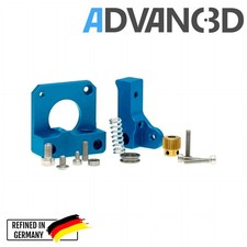Advanc3D MK10 Extruder Federspannung einstellbar kugelgelagert rechts Blau