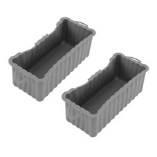 2PCS Silicone Grease Drip Pan Reusable For Blackstone Griddle Grill Camping