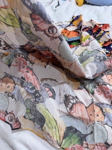 Stella Cove girl Butterfly Print Cotton Summer Poncho โ Size 6Y - Picture 6 of 7