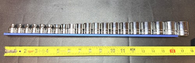 #ad WILLAMS SNAP ON 20 PIECE 3 8quot; DRIVE SHALLOW SIX POINT SOCKET SET 5.5 24MM USA $95.00