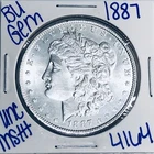 1887 BU UNCIRCULATED MORGAN SILVER DOLLAR AUTHENTIC U.S. MINT FREE SHIPPING 4164