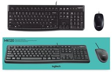 Logitech MK120 Desktop USB Wired Keyboard and Mouse Boundle Combo 920-002565