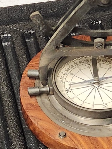 VTG ALIDADE MARITIME TELESCOPE COMPASS TABLE TOP NAUTICAL - 第 4/11 張圖片