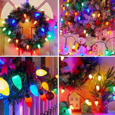 C9 LED Christmas String Lights, 66Ft Multi-Color Outdoor Light String with 100 S