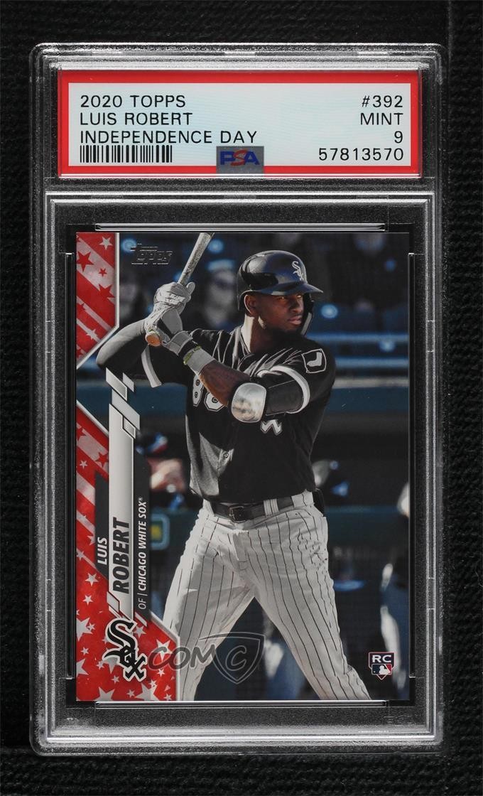 2020 Topps Independence Day 40/76 Luis Robert #392 PSA 9 MINT Rookie RC 3hd