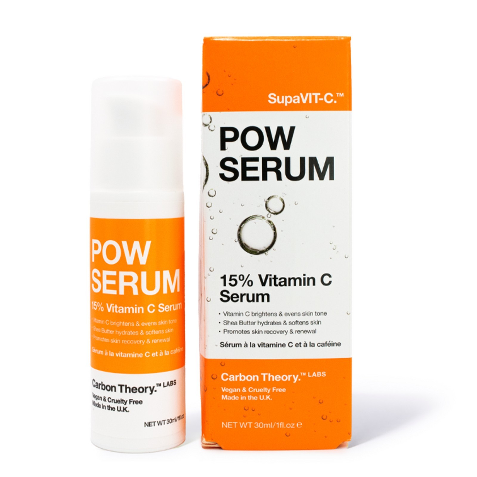 Carbon Theory Pow Serum 15% Vitamin C Brightening Face Serum With Vitamin C 30 Ml - Image 2