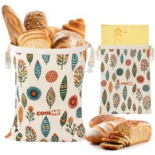 Beeswax Bread Bag for Sourdough, XL(13x17in), Reusable for Homemade Bread
