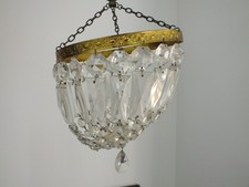 VINTAGE FRENCH EMPIRE STYLE CRYSTAL CHANDELIER  PROJECT