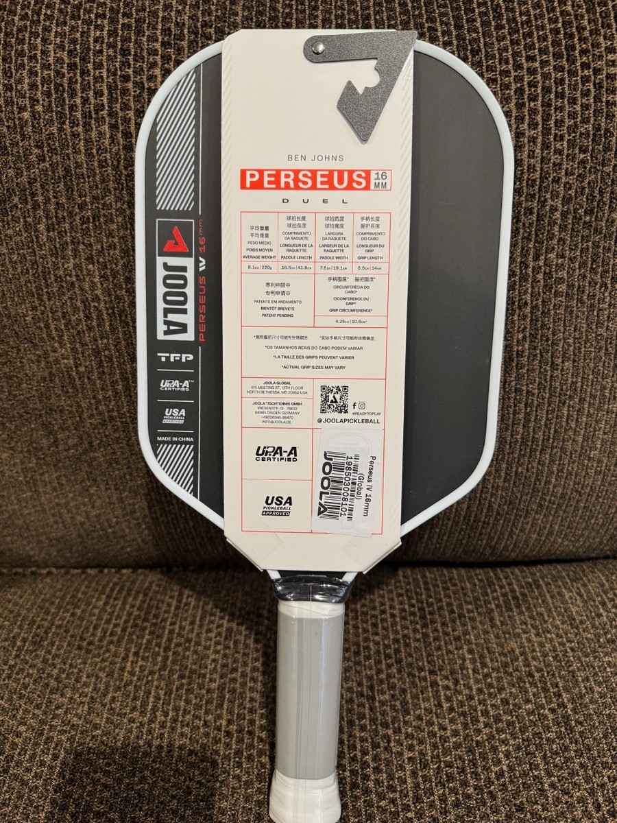 【新品】JOOLA ヨーラ ベン・ジョンズ プレセウス プロ Ⅳ 16MM JOOLA Ben Johns Perseus Pro IV 16mm Pickleball Paddle