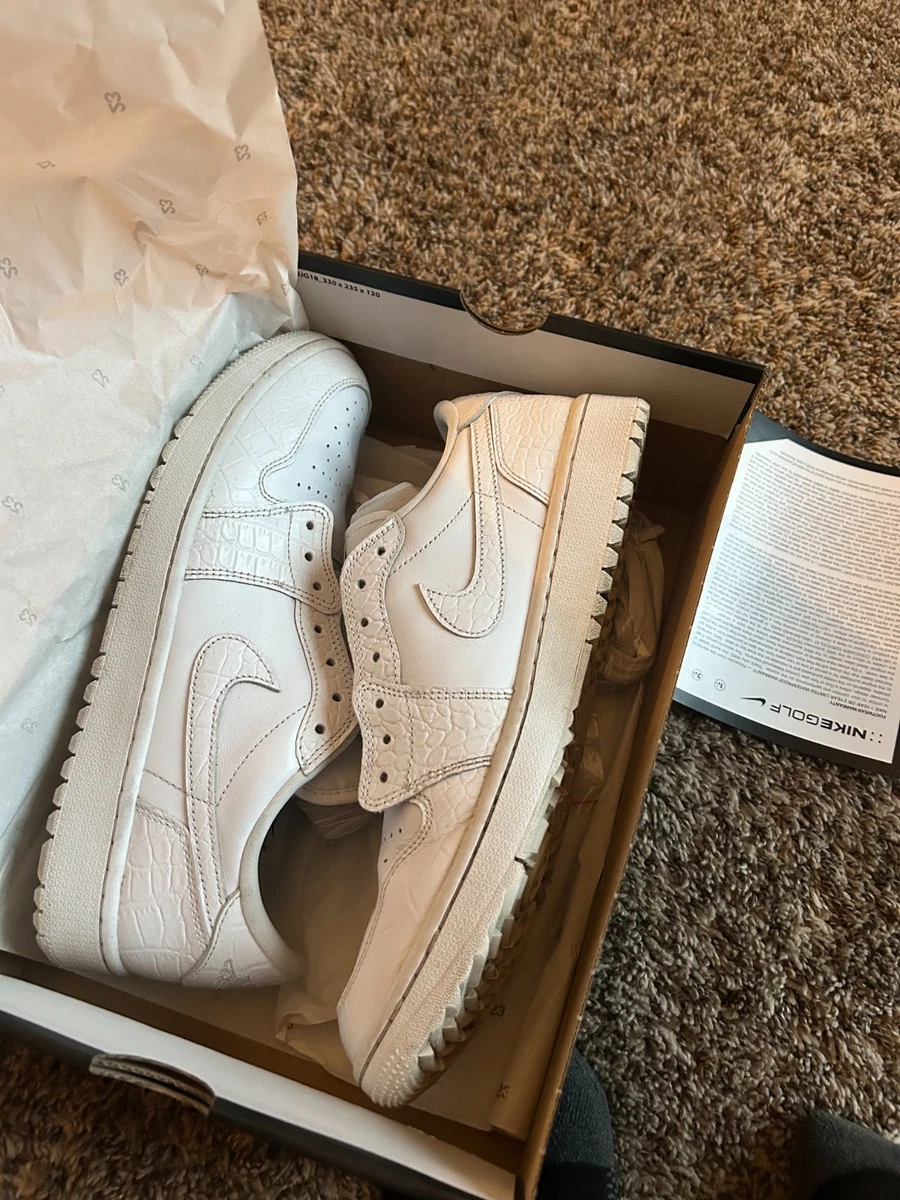 Jordan 1 Golf Low White Crocodile for Sale | Authenticity