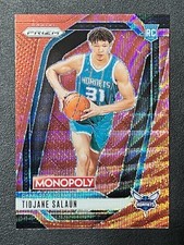 2024-25 Panini Prizm Monopoly Tidjane Salaun Red Wave Prizm Rookie RC #33