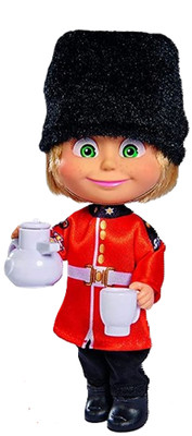 Mascha und der Bär Figur   12 cm im Großbritannien-Stil | Offizielle TV-Serienfi