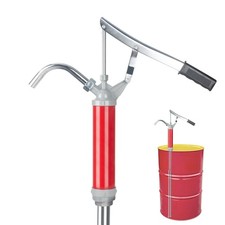 LEMOTO Lever Action Barrel Drum Pump Fits 15 to 55 Gallon Drums colorname, Red