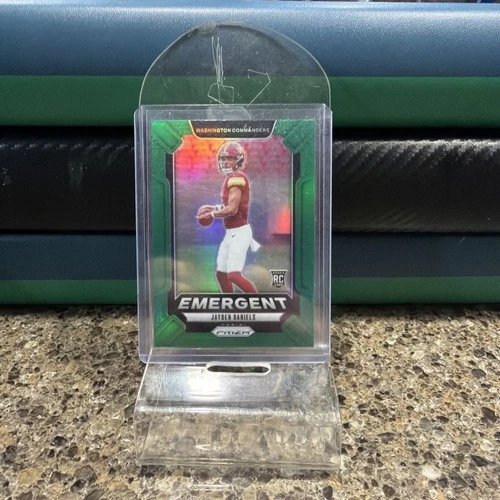 2024 Panini Prizm - Emergent Jayden Daniels #2 Green Prizm (RC)