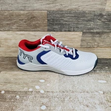 TYR CXT-1 Trainer Mens 9.5 Running Athletic White Lace Up Sneakers