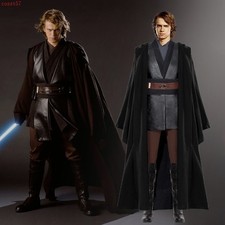 Star Wars Anakin Skywalker Jedi Knight Uniforms Cloak Cosplay Costume Full Set
