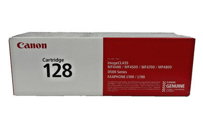 Canon 128 Black Toner Cartridge Genuine OEM MF4400 MF4500 MF4700