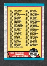 1989-90 O-PEE-CHEE  Hockey card singles pick what you need