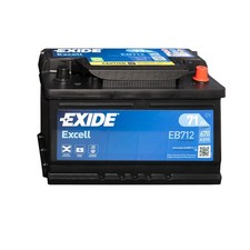 Exide Excell EB712 12V 71Ah 670A Blei-Säure Autobatterie 62Ah 74Ah 80Ah